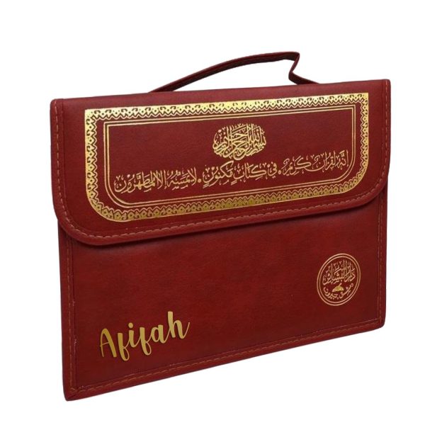 Holy Quran Mushaf In 30 Parts With Maroon Bag