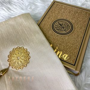 Rainbow Quran With Pouch - Gold