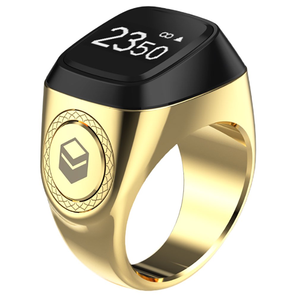 iQIBLA – Smart Tasbih Zikr Ring – Bright Gold in Sharjah