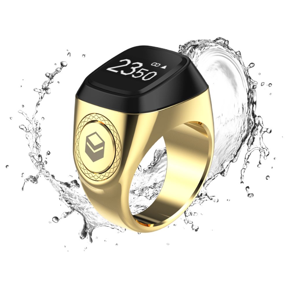 iQIBLA – Smart Tasbih Zikr Ring – Bright Gold - Gifts gift from ZAYOSHE in Maleha Street, Sharjah, UAE - image 3