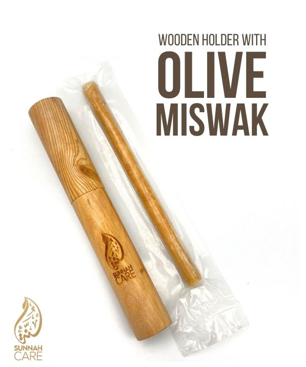 Sunnah Care - Wooden Miswak Holder With Peelu Miswak