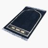 Luxury Woven Turkish Prayer Rug-Black
