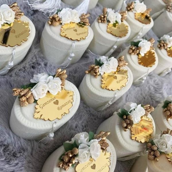 Wedding Tasbeeh With Personalized Floral Case