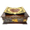 Wooden Quran Box + Gold Rainbow Quran 12 * 17 cm
