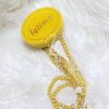 Pearl Tasbeeh With Personalized Case - Yellow