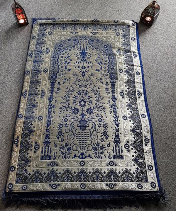 Sundus Comfortable Prayer Mat Blue