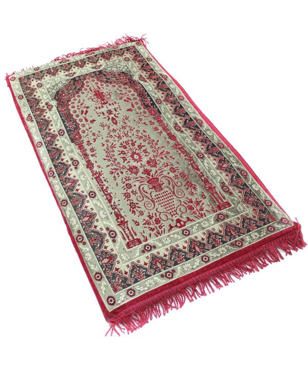Sundus Comfortable Prayer Mat-Red