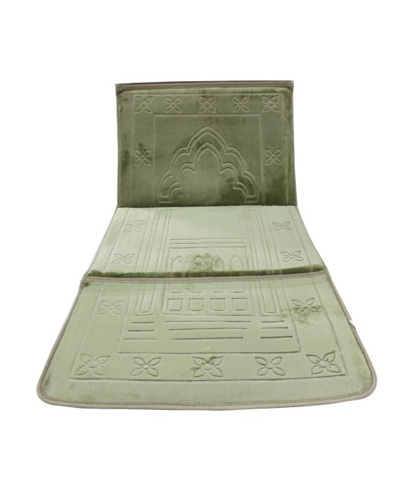 Sundus Most Useful Foldable Prayer Mat-Green