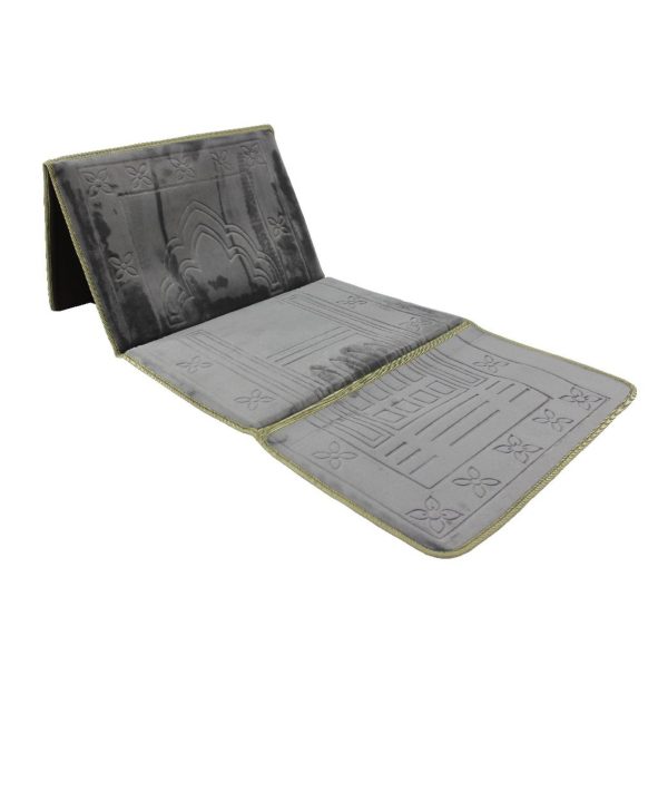 Sundus Most Useful Foldable Prayer Mat-Light Grey