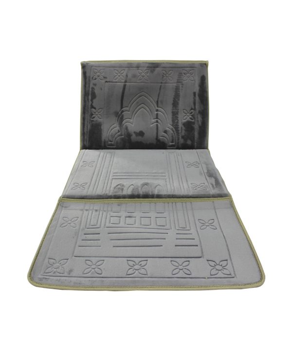 Sundus Most Useful Foldable Prayer Mat-Light Grey