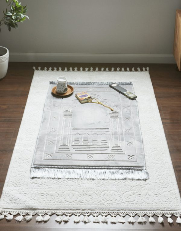 Sundus Innovative Prayer Mat Grey