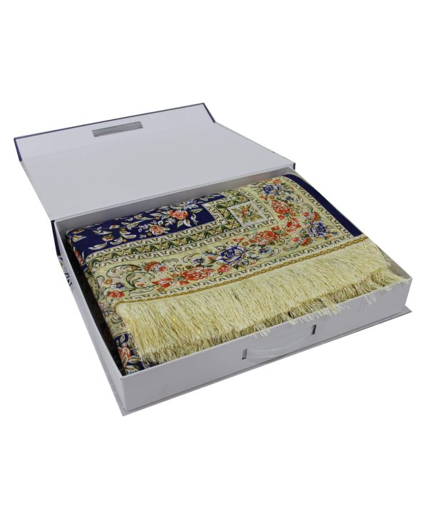 Sundus Luxury Madinah Prayer Mat - Blue
