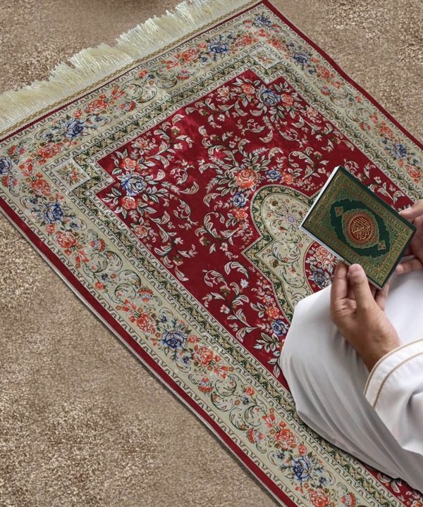 Sundus Madinah Prayer Mat - Red