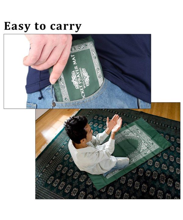 Travel Prayer Rug with Compass