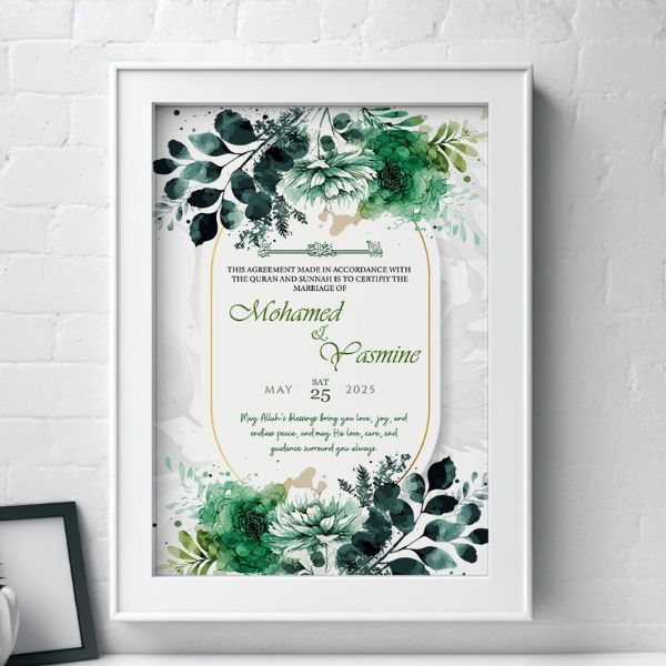 Elegant Personalized Wedding Frame