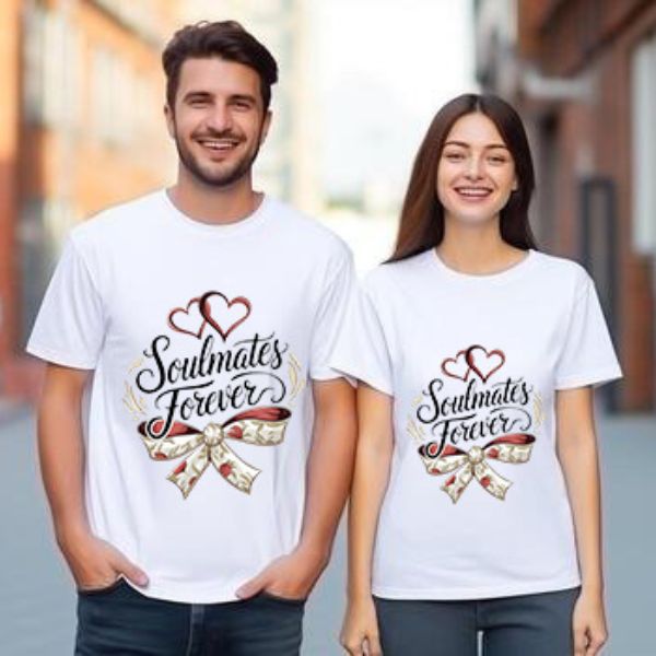Couple Valentine T-Shirt Set for Him & Her