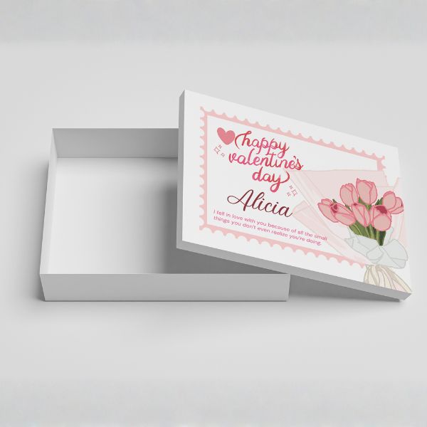 Customized Floral Valentine’s Day Gift Box