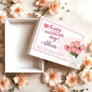 Customized Floral Valentine’s Day Gift Box