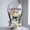 Graduation Congrats Balloon with Floral Base