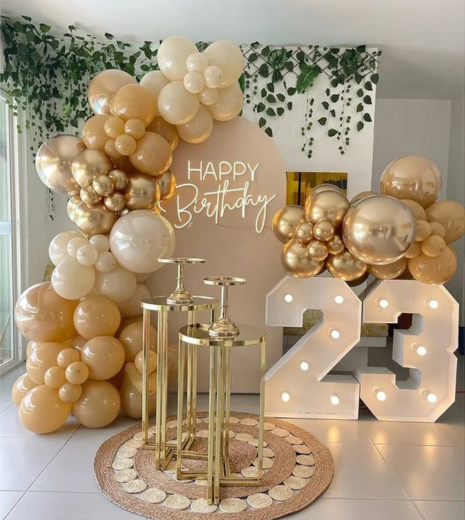 Happy birthday balloon decor