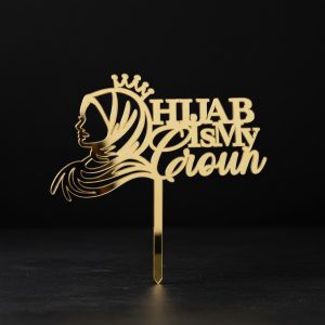 Hijabi Girl Crown Cake Topper