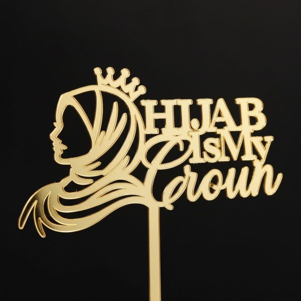 Hijabi Girl Crown Cake Topper