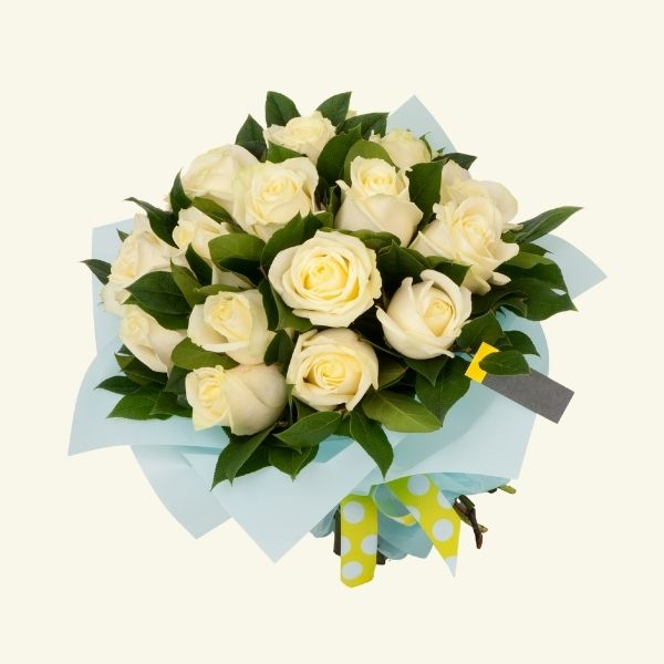 Luxury White Roses Gift Bouquet