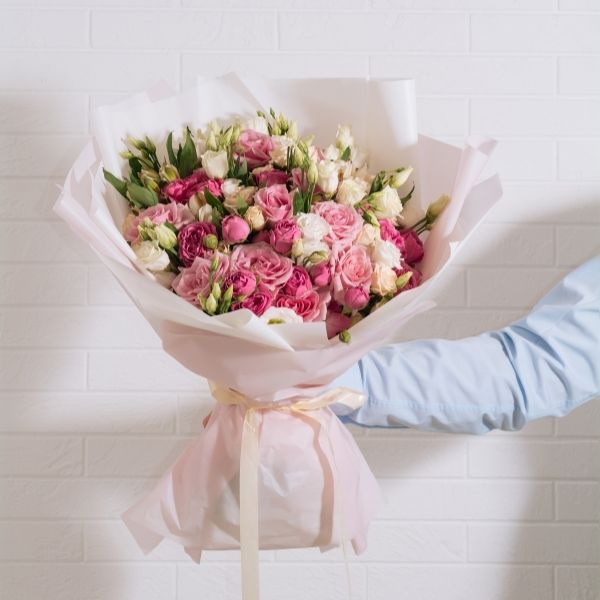 Premium Pink Mixed Roses Bouquet