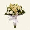 Pure White Rose Pearl Bridal Bouquet