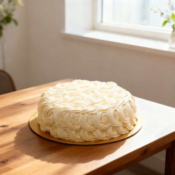 Rose Cake with White Ganache