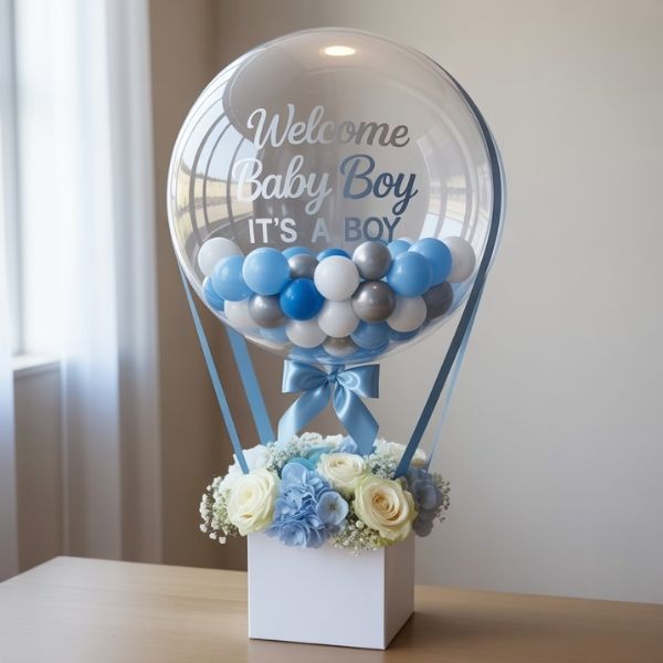Welcome Baby Boy Shower Balloon