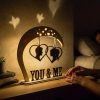 You & Me Romantic Couple Wooden Table Decor – Digital File