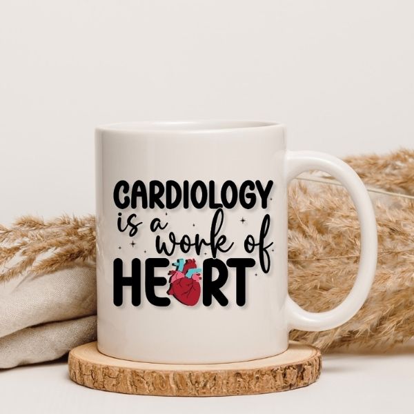 Cardiology Work of Heart Ceramic Mug