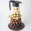 Chocolate Truffles Tower – Graduation Theme Chocolate Truffles Tower – Graduation Theme