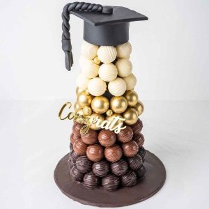 Chocolate Truffles Tower – Graduation Theme Chocolate Truffles Tower – Graduation Theme