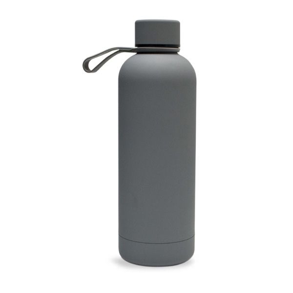Drinkware Soft Touch Grey Bottle