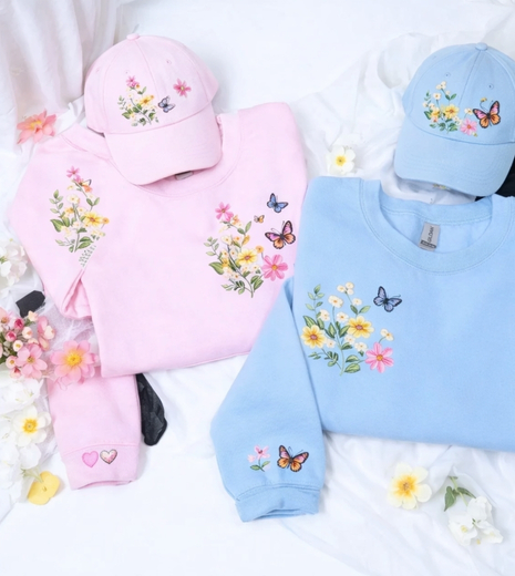 Embroided Hoodies and Caps