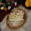 Golden Floral Handmade Resin Name Plaque Golden Floral Handmade Resin Name Plaque