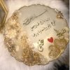Handmade Personalized Resin Nikkah Frame with Floral Decor