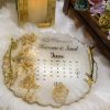 Handmade Resin Calendar Engagement Tray Handmade Resin Calendar Engagement Tray
