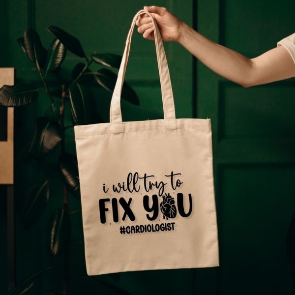 Cardiology Lover Tote Bag – I Will Fix You Cardiology Lover Tote Bag – I Will Fix You
