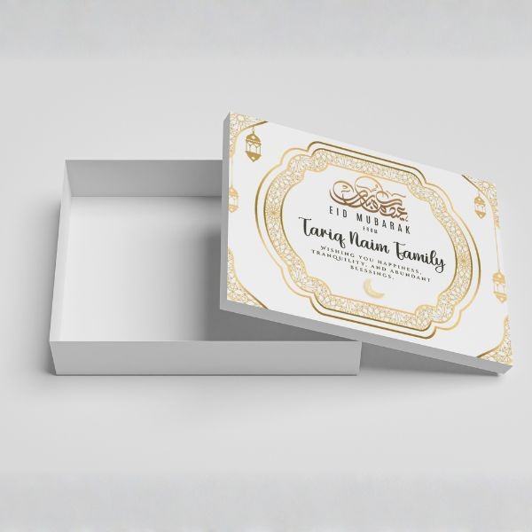 Custom Name Floral Eid Gift Box