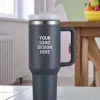 Insulated Travel Tumbler with Handle and Lid (3) Insulated Travel Tumbler with Handle and Lid