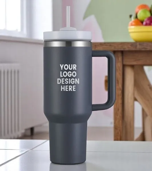 Insulated Travel Tumbler with Handle and Lid (3) Insulated Travel Tumbler with Handle and Lid