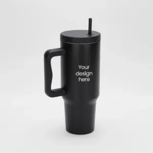Insulated Travel Tumbler with Handle and Lid Insulated Travel Tumbler with Handle and Lid