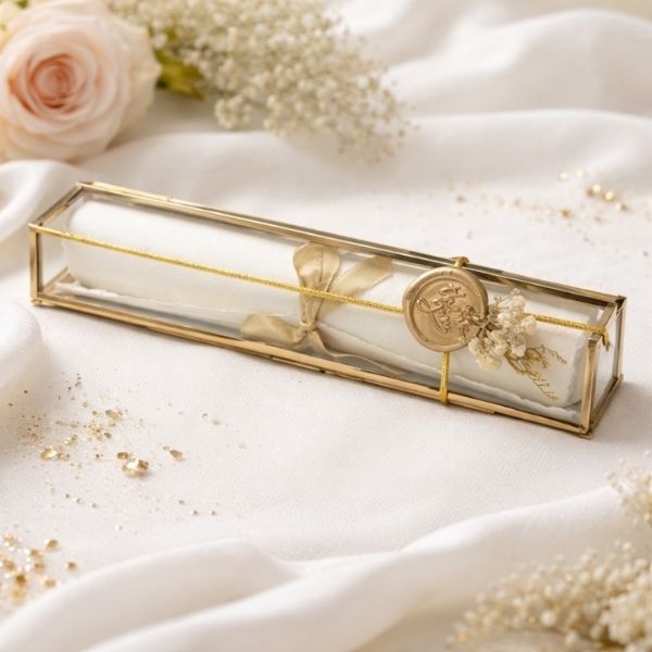 Luxury Glass Wedding Invitation Box