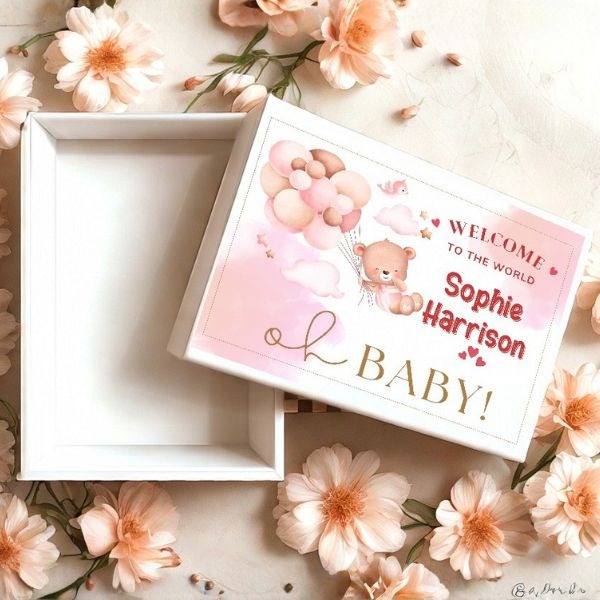 Personalized Baby Shower Gift Box