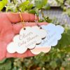 Personalized Cloud Shaped Keychain Baby Shower Personalized Cloud Shaped Keychain Baby Shower