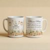 Personalized Eid Mubarak Floral Mug Personalized Eid Mubarak Floral Mug