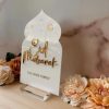Personalized Family Name Eid Mubarak Acrylic Table Sign